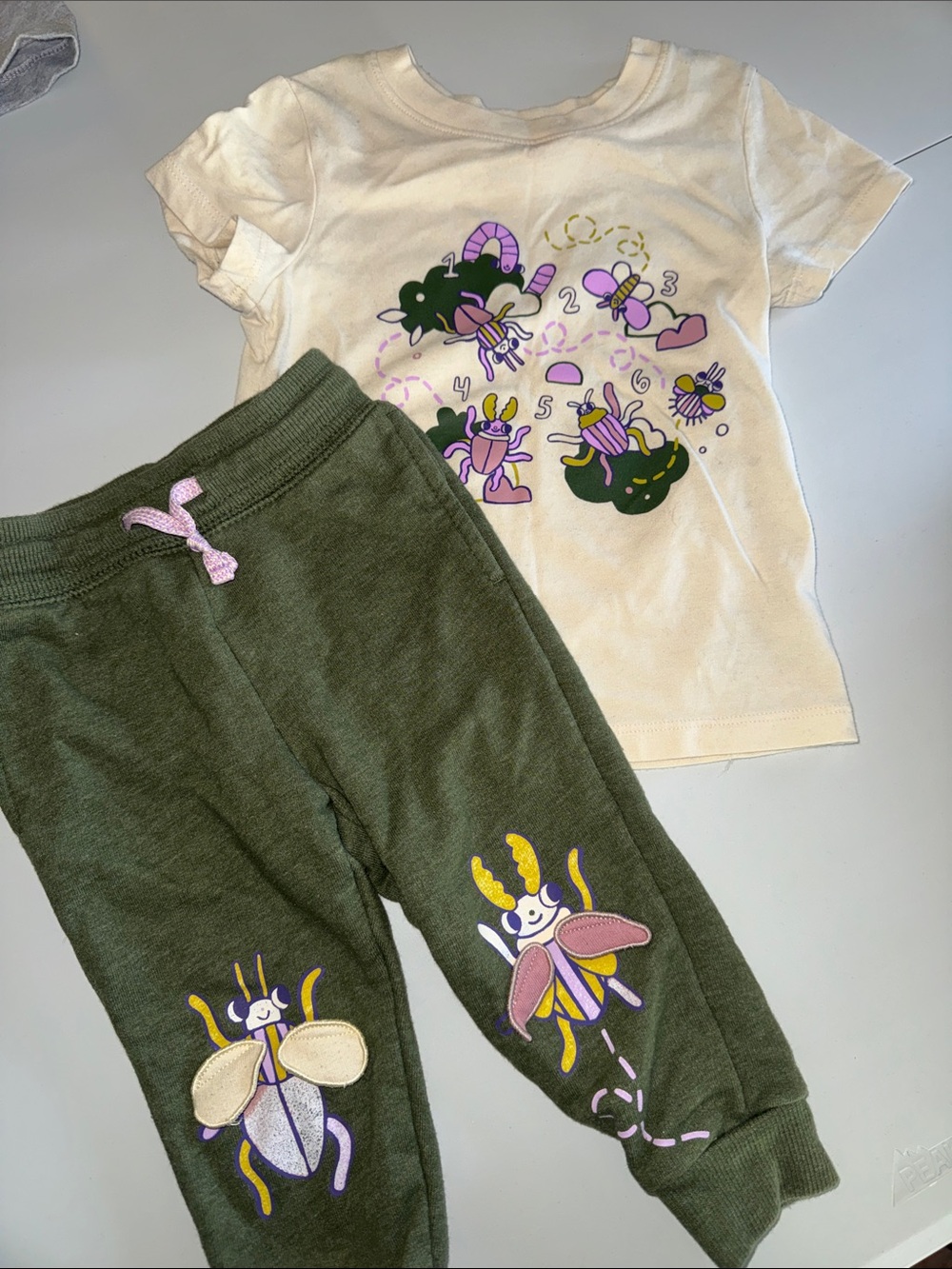 Cat & Jack Matching Bug Outfit — 3D Bugs On Knees! 18 Months Unisex